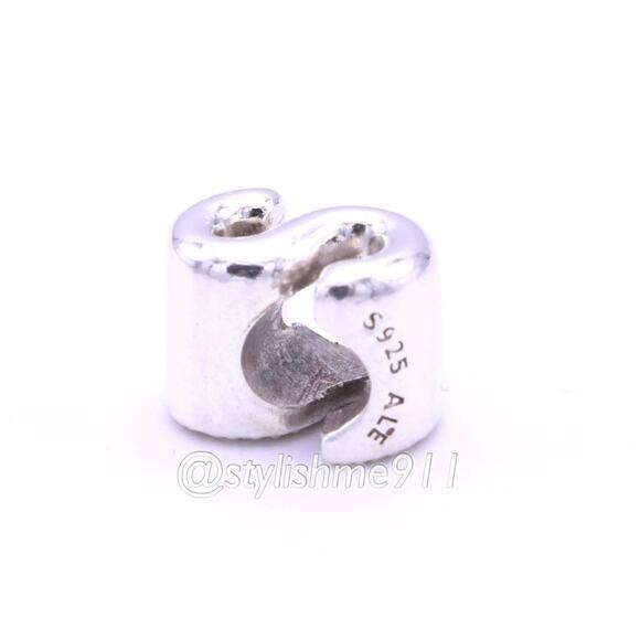 Authentic PANDORA Open Letter S Charm - 797473 - Picture 7 of 10